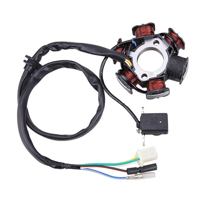 Solidspare 6 Coil 5-Wire Stator Magneto Fits for GY6 50cc 125cc 150cc Scooter Moped ATV