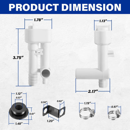 Solidspare Replace for Dometic 385230335 Toilet Vacuum Breaker Kit With Diverter Valve