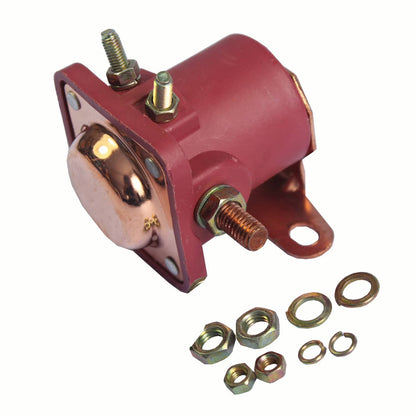 Solidspare Red 12 Volt Solenoid Relay 12V Heavy Duty SW3 SNL135 Fit Ford Starter Car Truck