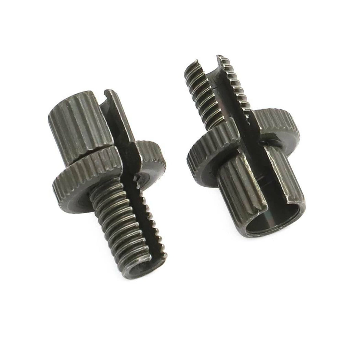 Solidspare 4pc 8mm Brake Clutch Cable Adjuster Nut Bolts 34-67090 For Honda CB350 (Silver)