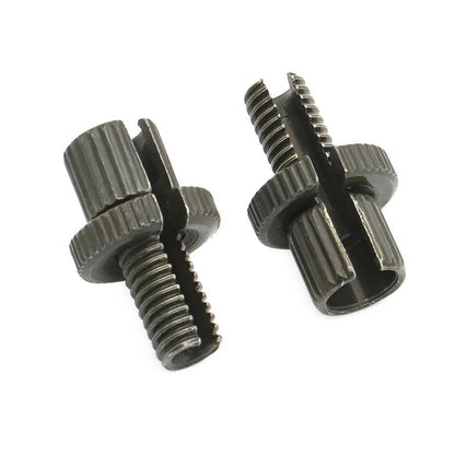 Solidspare 4pc 8mm Brake Clutch Cable Adjuster Nut Bolts 34-67090 For Honda CB350 (Silver)