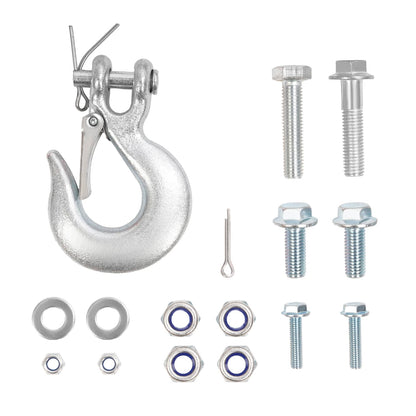 Solidspare For ATV/UTV Winches Steel Snow Plow Pulley Fairlead Kit Wide-Spool Bolt Patterns