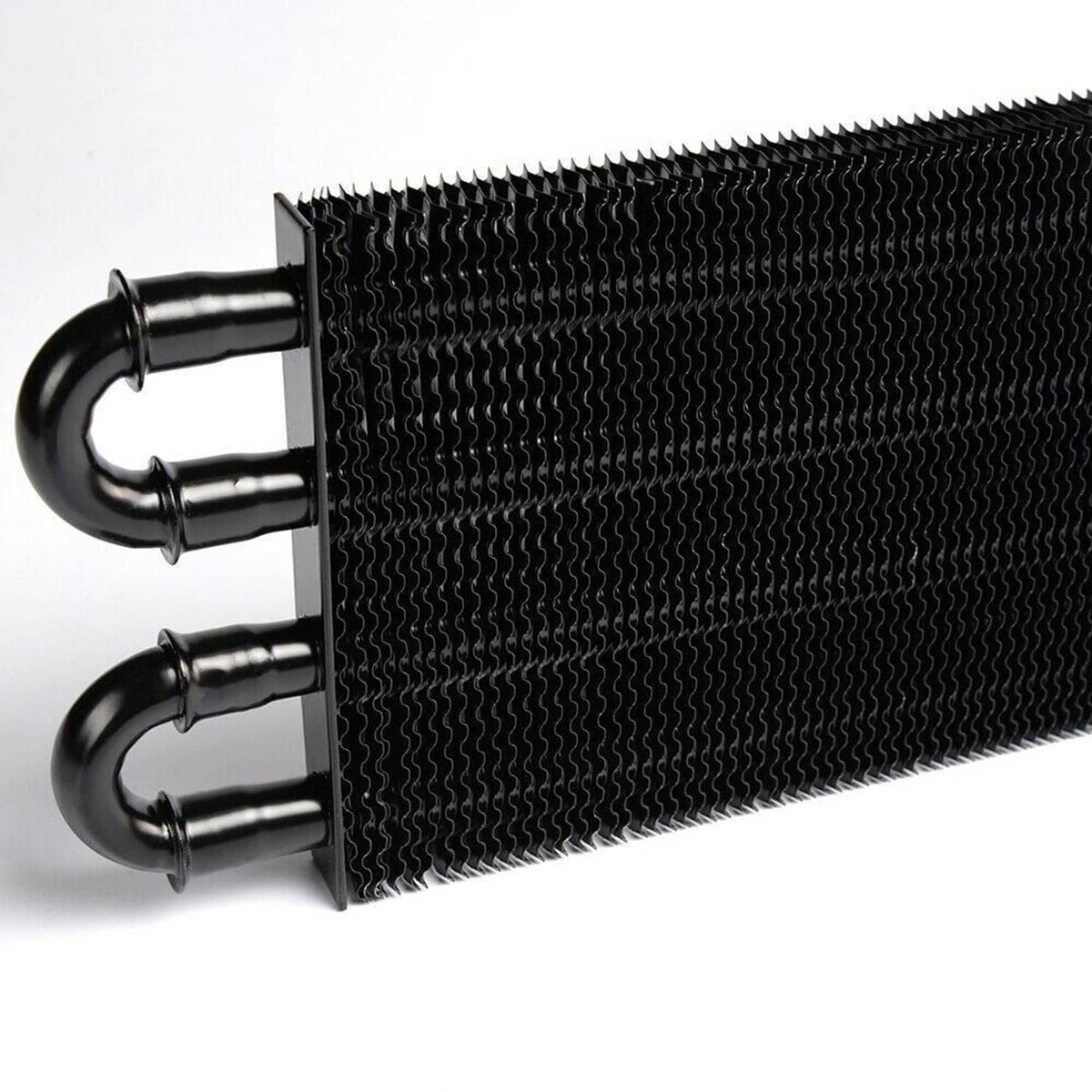 Solidspare Transmission Oil Cooler+Hose /Mounting Kit 4 Row Radiator Auto-Manual Aluminum