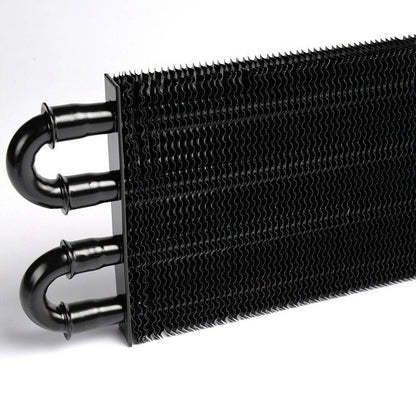 Solidspare Transmission Oil Cooler+Hose /Mounting Kit 4 Row Radiator Auto-Manual Aluminum