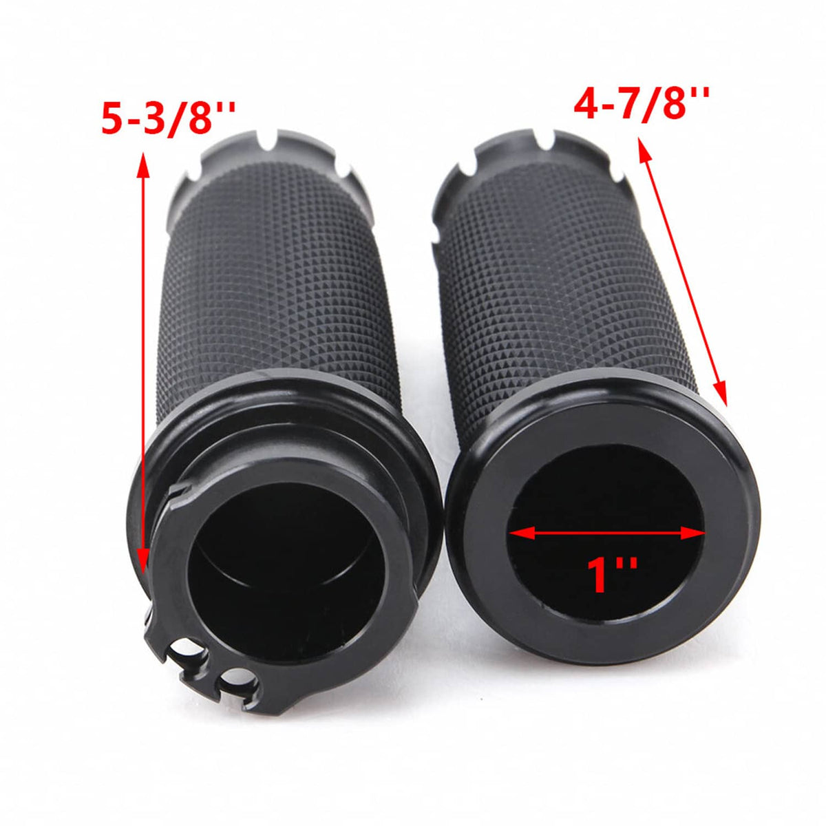 Solidspare Motorcycle 1" Handlebar Hand Grips For Harley Touring Softail Dyna Sportster XL