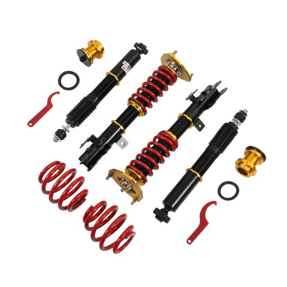 Solidspare 4Pcs Front & Rear Full Coilovers Struts Shocks Kit For Scion TC AGT20 2011-2016