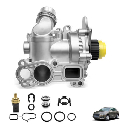 Solidspare Water Pump & Thermostat For Audi A3 A4 A5 VW CC Tiguan GTI 1.8T 2.0T 06H121026