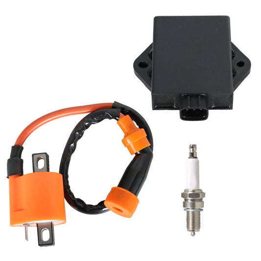 Solidspare New Ignition Coil Spark Plug CDI Box #3530-025 For 1999-2005 Arctic Cat 250