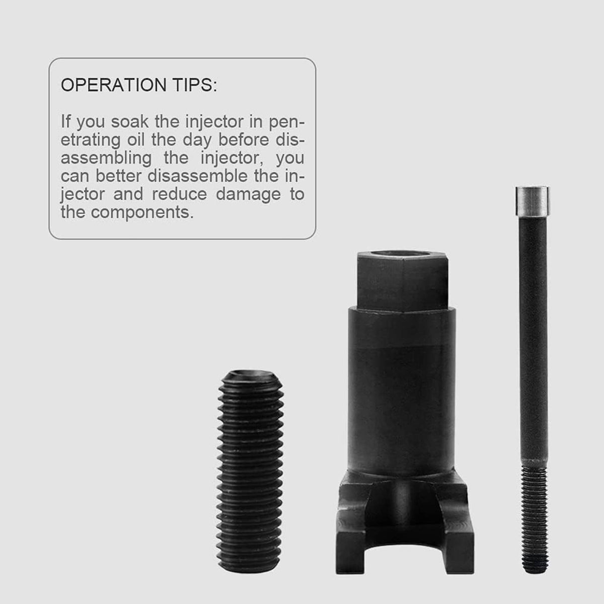 Solid Spare Fuel Injector Removal Tool Puller Kit for Ford 6.7L Powerstroke 3418 2011-2018