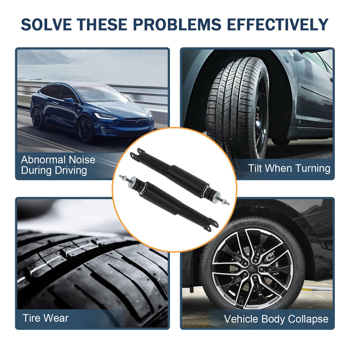 Solidspare Air Shocks Struts & Compressor Fit Cadillac Escalade Suburban Yukon Front & Rear