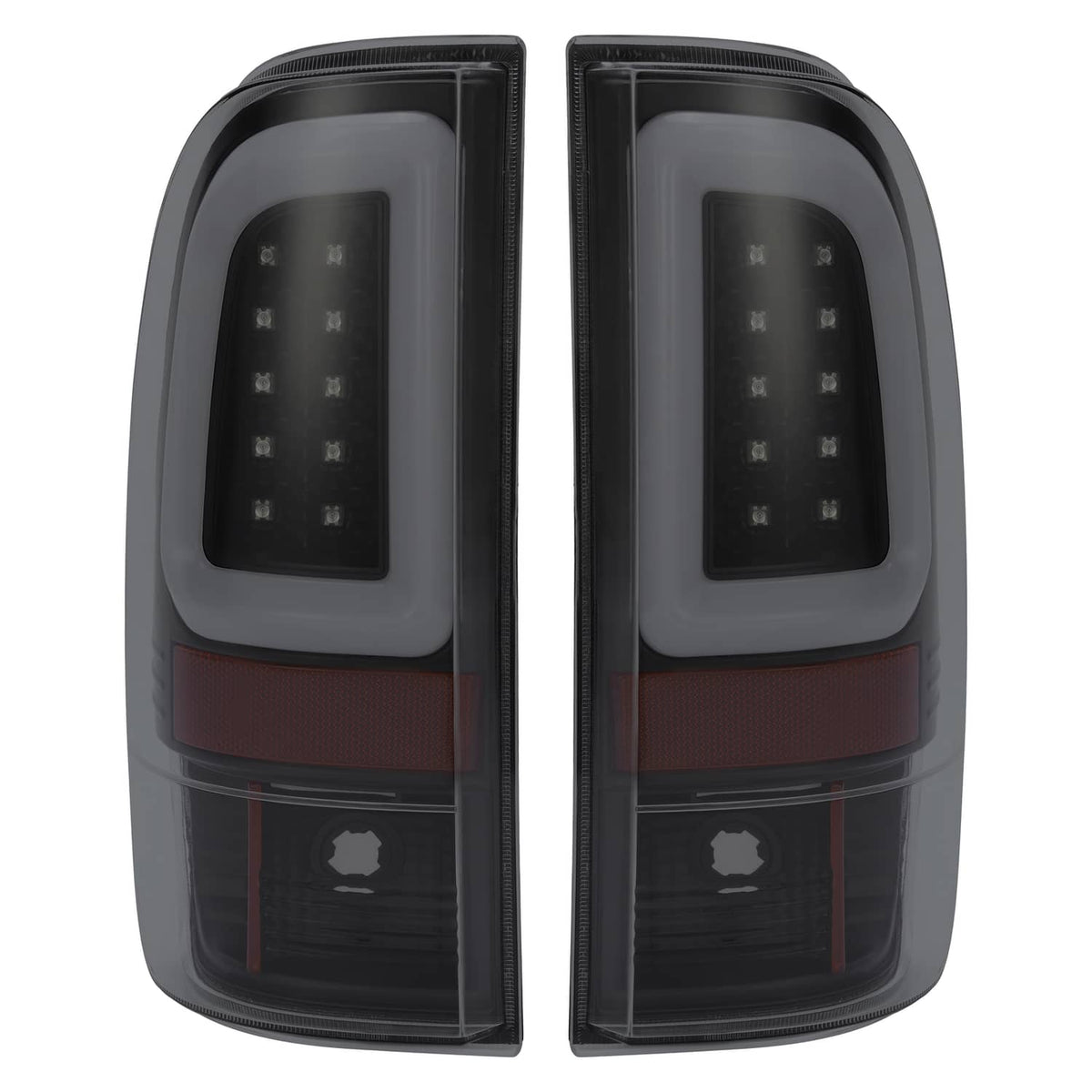 Solid Spare For Ford F250 F350 F450 2008-2016 SD SuperDuty LED Bar Tail Lights Black Smoke