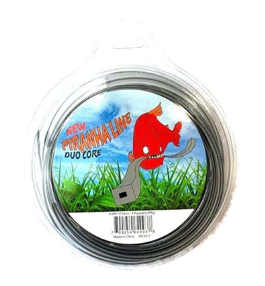 Solid Spare STRING TRIMMER LINE 0.95" SQUARE DUO CORE .095" 250 FEET 1 POUND DONUT