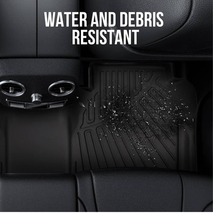 Solidspare Floor Mats for 2022-2025 Nissan Frontier Crew Cab All Weather TPE 3PCS Liner Set