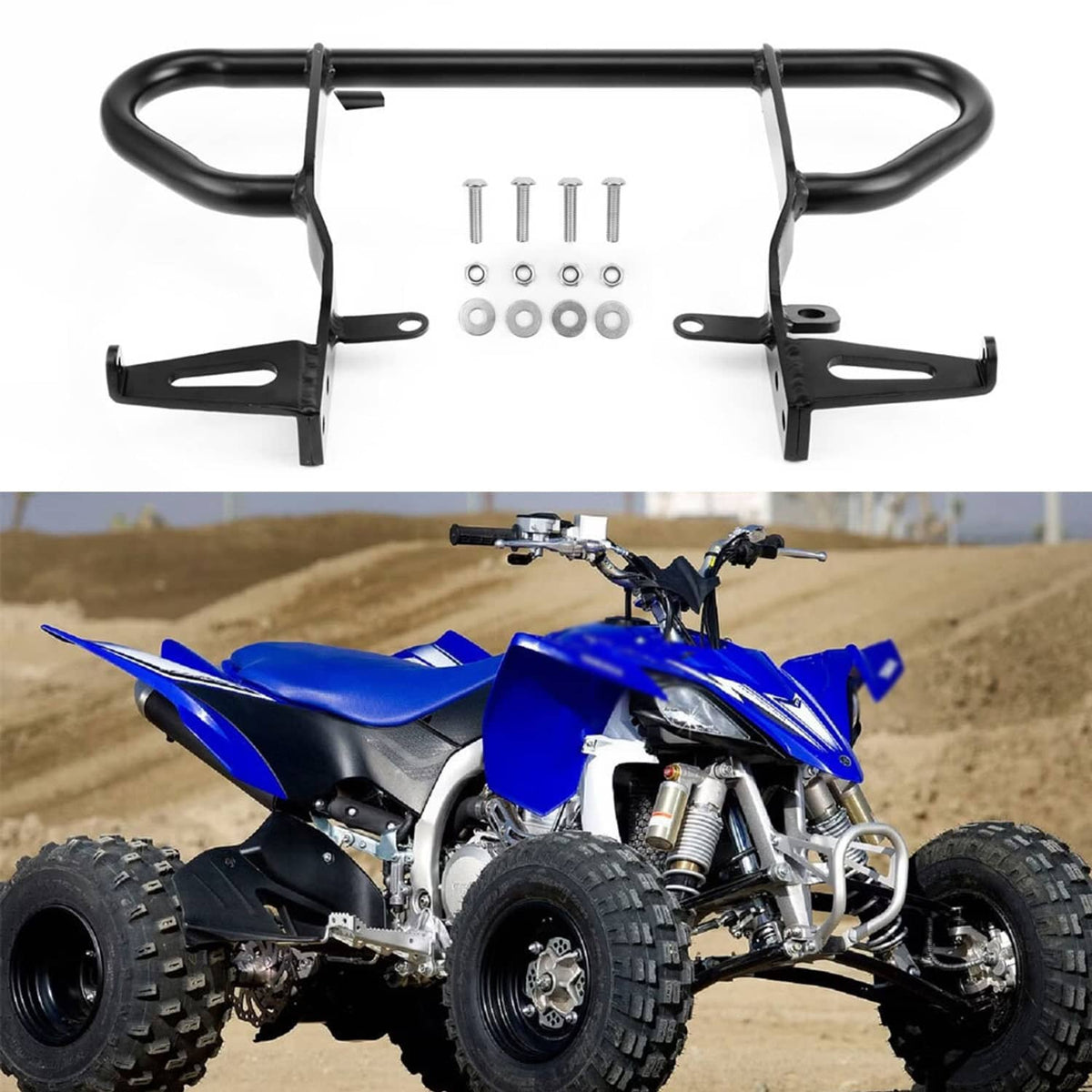 Solidspare For Yamaha YFZ450R Grab Bar Bumper Rack 2009-2024 Back Carrier with Bolts New