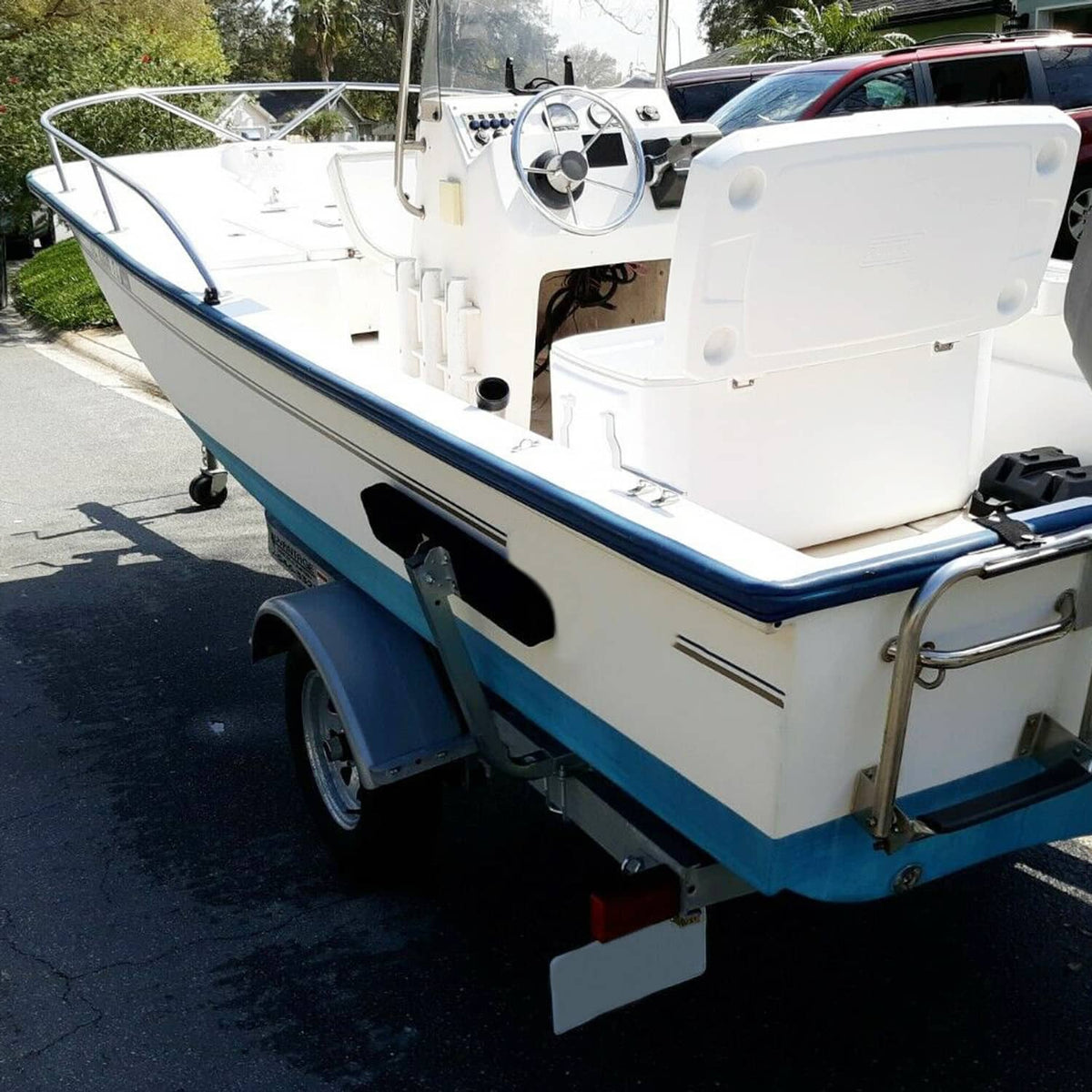 Solidspare 2 Side Boat Trailer Bunk Board Guide-On 75 degree 24" Carpeted Guides w/Hardware