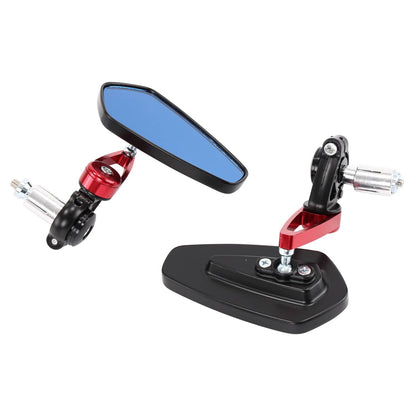 Solidspare Universal 7/8" 22mm Handle Bar End Rear View Side Mirrors for Motorcycle Bike