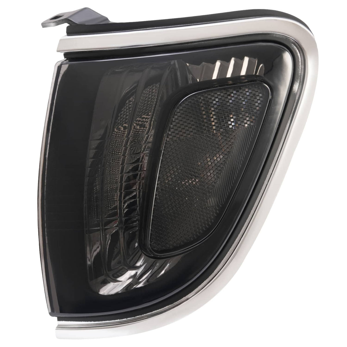 Solid Spare Pair of Smoke Lens Chrome Trim Corner Lights Lamps For Toyota Tacoma 2001-2004