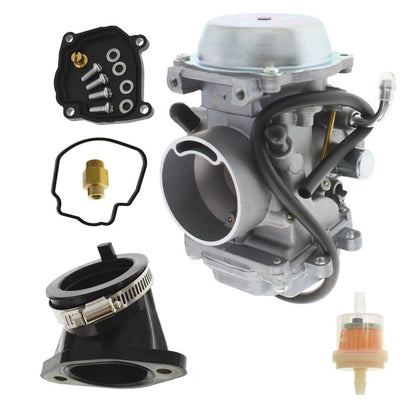 Solidspare Carburetor Fit For 2011-2014 Polaris Sportsman 400 HO & Intake Manifold Boot