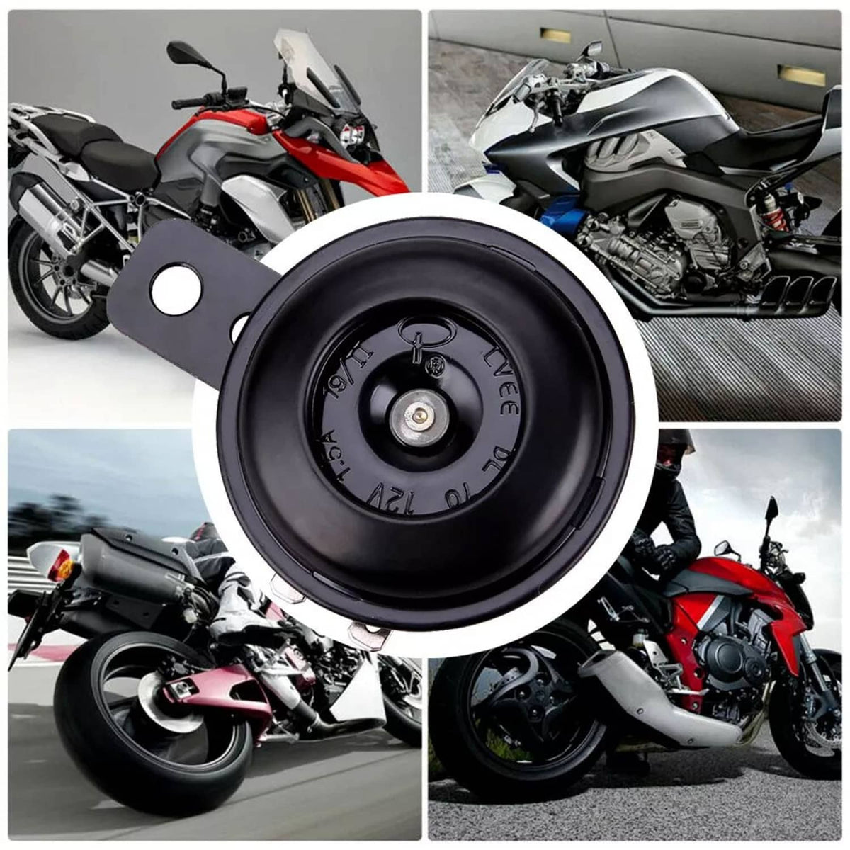 Solidspare Horn 12V Universal Tone Loud Electric Kit Fits for Car & Motorcycle ATV New