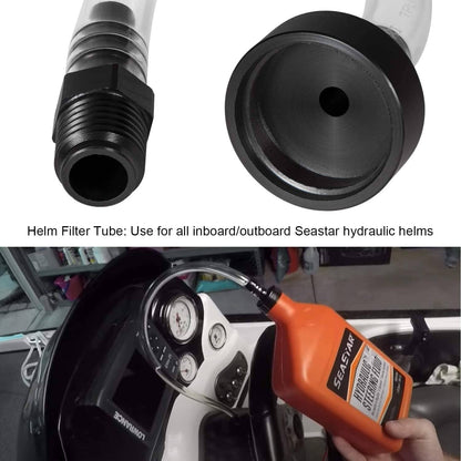 Solid Spare Bleed Kit & Hydraulic Steering Cylinder Seal Kit For Seastar, Uflex