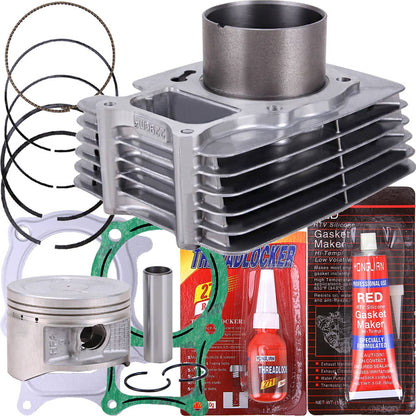 Solidspare For Honda Recon 250 Top End Rebuild Kit Piston Cylinder Gaskets 68.50mm Bore ATV
