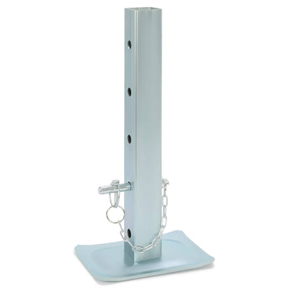Solidspare 8000LBS For Square Jacks W/2" Square Tube Jack Stand Drop Leg W/5 Mounting Holes