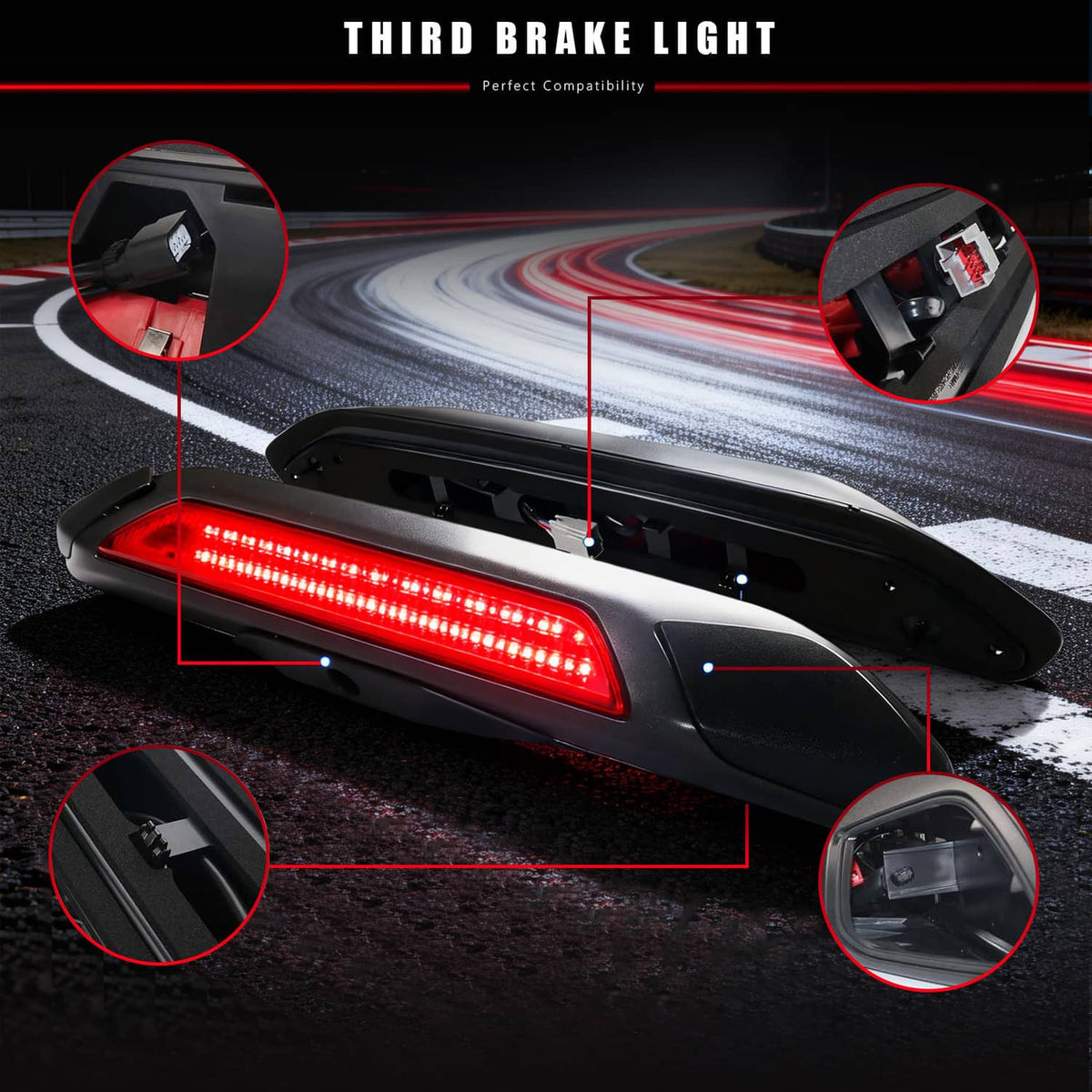 Solidspare New 923-127 3rd Brake Light Stop Lamp For 2018-19 Ford Transit 150 250 350 350HD