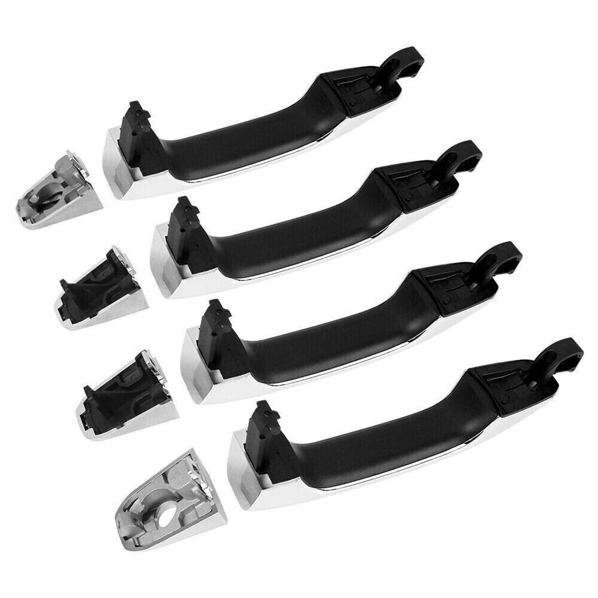 Solidspare Set of 4 Exterior Door Handle 2014-2017 Fit For Chevrolet Silverado 1500 Chrome