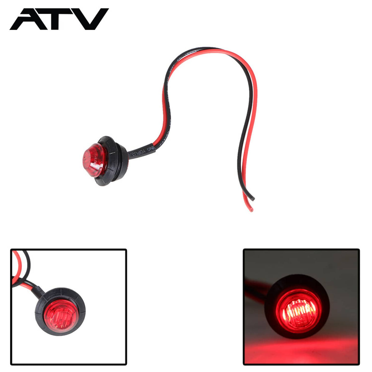 Solidspare Generic Street LED Rocker Switch Turn Signal Kit For SXS Kawasaki Mule Teryx 4