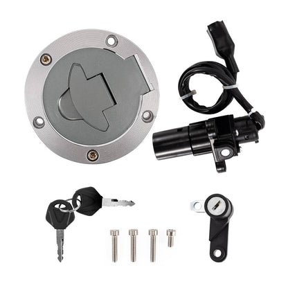 Solidspare Ignition Switch Fuel Gas Cap Seat Lock Key For Yamaha YZF R3 R25 14-18 R6 08-16