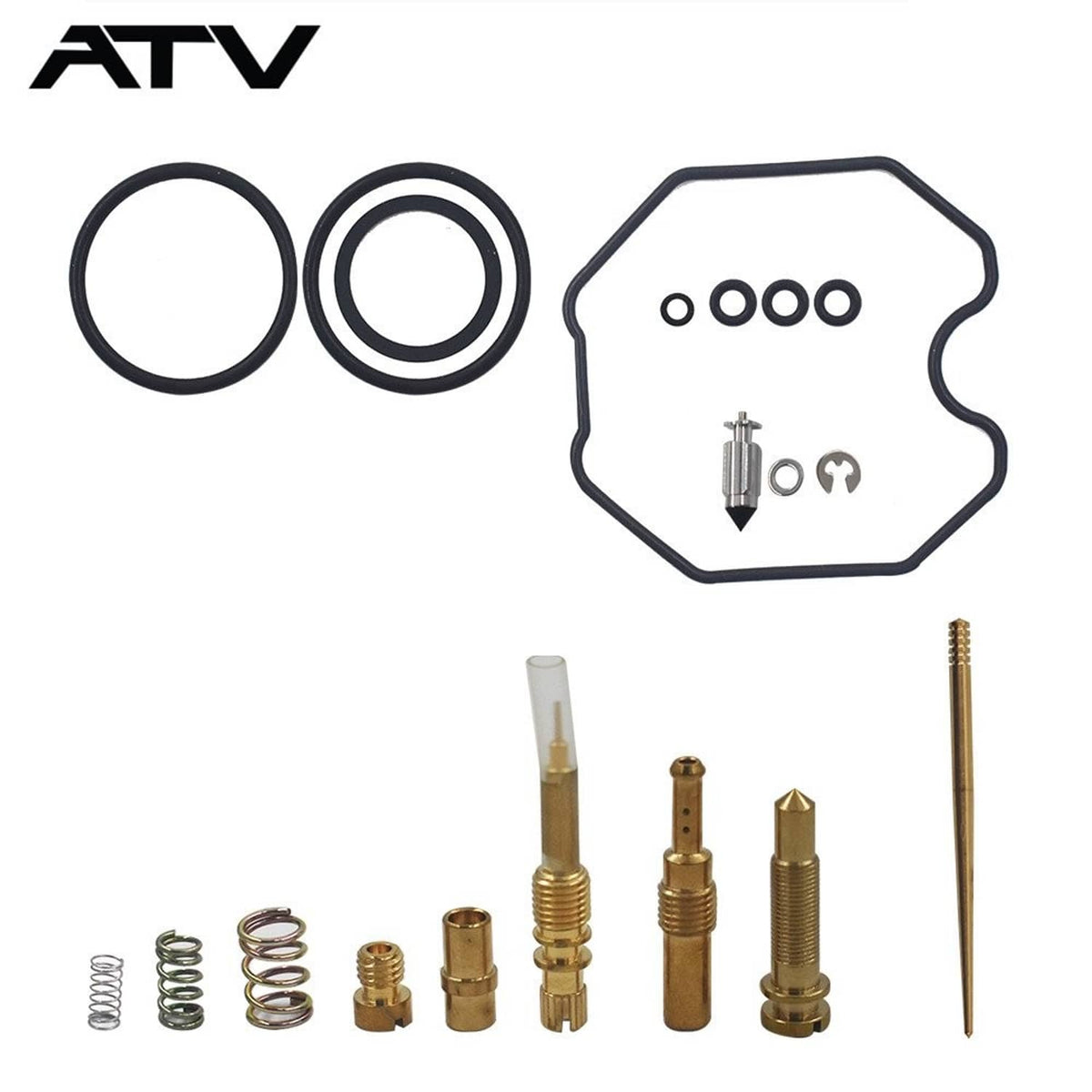 Solidspare FIT For Honda For TRX250 RECON 250 CARBURETOR CARB REPAIR REBUILD KIT 1997-2005