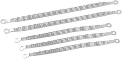 Solidspare 5× Universal Automotive Ground Strap Tinned Copper Car Engine Ground Strap Cable