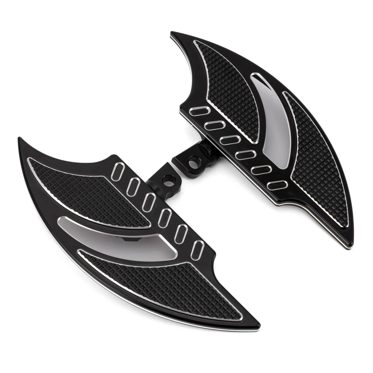 Solidspare Motorcycle Male Mount Foot Pegs Footboards CNC Cut For Harley Softail FL 1986-24