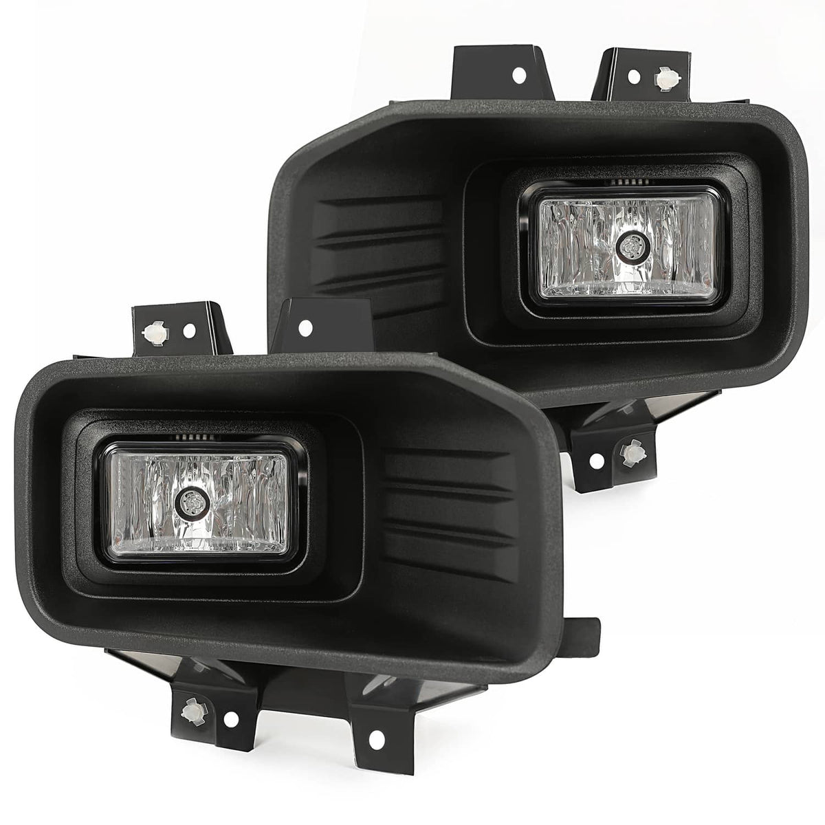 Solid Spare Clear Lens Halogen Fog Lights Lamps Set Pair For Ford F-150 F150 2018-2020