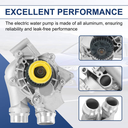 Solidspare Aluminum Water Pump Fit For 2008-2016 Audi A3 A4 A5 VW CC TT Tiguan 2.0T NEW