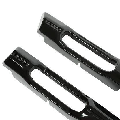Solid Spare Gloss Black Painted For Chevy Silverado 2500 3500 HD 20-23 Grille Insert Overlay