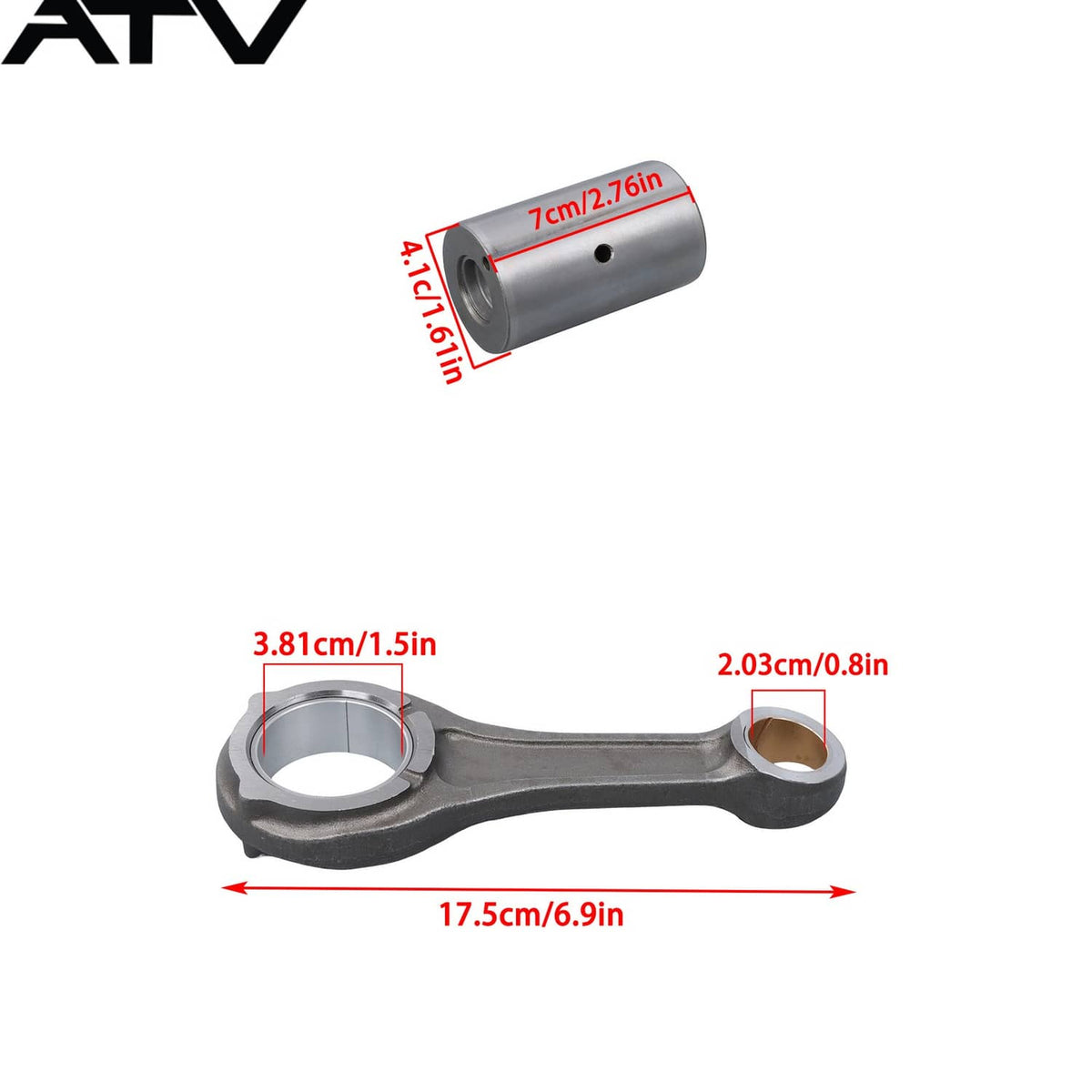 Solidspare Connecting Rod &Crank Pin 2206356 For Polaris ACE RZR Ranger Sportsman 570 2014+