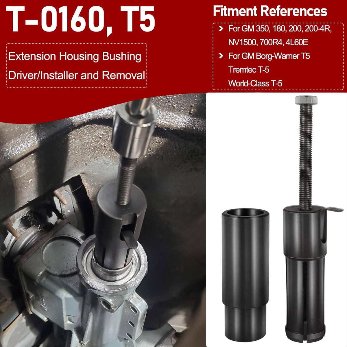 Solid Spare T-0160 Extension Housing Bushing Driver Remover Installer Tool For Transmission
