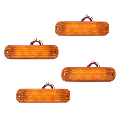 Solidspare 4 LED Amber Flashing Cab Lights For John Deere 30 Series 4030 4230 8450 #AR60250