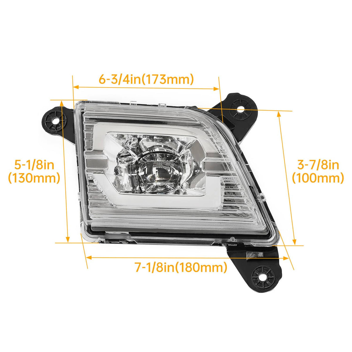 Solid Spare For 2019 2020 2021 2022 Chevy Silverado 1500 2500HD 3500HD LED Fog Lights Lamps
