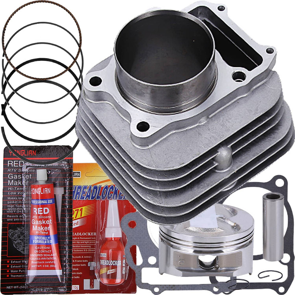 Solidspare 330cc Big Bore Cylinder Piston Ring Kit for Honda Sportrax TRX300EX 1993-2009 US