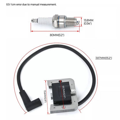 Solidspare 2Pcs For Kohler 32-584-06-S Ignition Module 24HP 7000 Series engine w Spark Plug