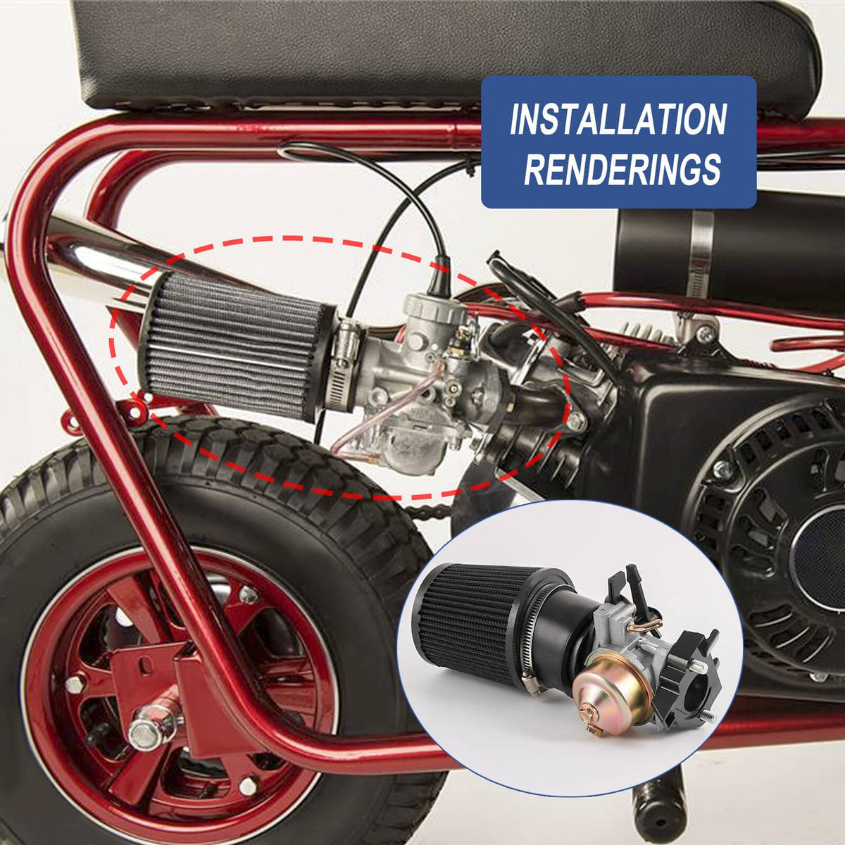 Solidspare For Predator 301cc 420cc 389cc 13hp 15hp Upgrade Air Filter Adapter Jet Kit