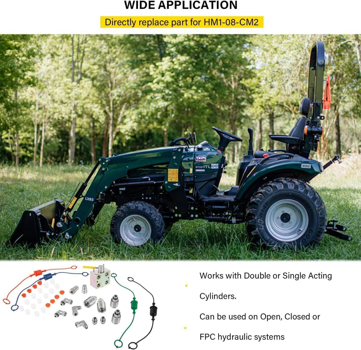 Solid Spare Manual Hydraulic Multiplier, SCV Splitter/Diverter Valver/ Couplers & Ag Fitting