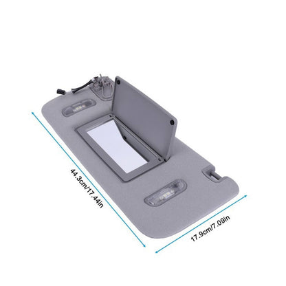 Solidspare Left Driver Side Sun Visor W/ Light For 2015-2019 Chevrolet Suburban Tahoe Gray