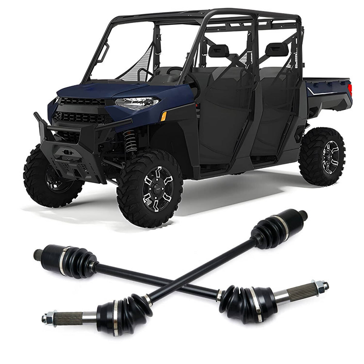 Solidspare Rear CV Axle Drive Shaft 1334175 1333756 for Polaris Ranger Crew XP 1000 900 EPS