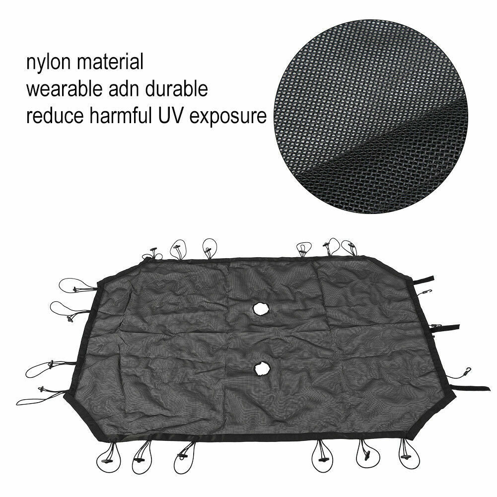 Mesh Sun Shade Top Cover for Jeep Wrangler JK JKU Unlimited Rubicon Sahara X