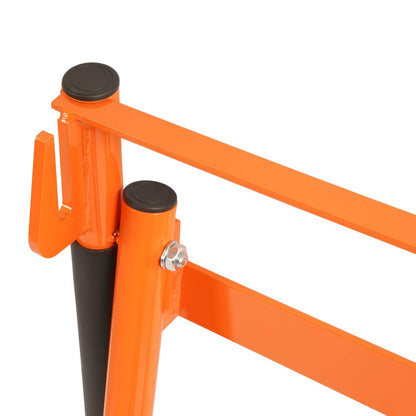 Solid Spare Flatbed Trailer Access Ladder Orange 5 Step For 48 Inch Rail Mount Powder Coated