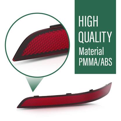 Solid Spare Fit For 2013-2015 Mercedes-Benz GLK300 GLK350 Rear Bumper Reflector Left+Right