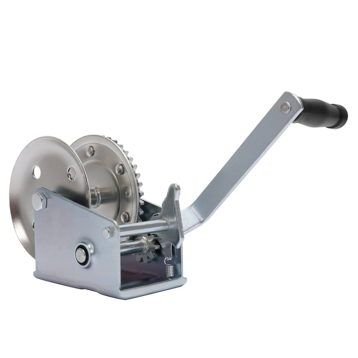 Solidspare 1400LBs Steel Horizontal Hand Pulling Ratchet Winch Galvanized For Boat Trailer